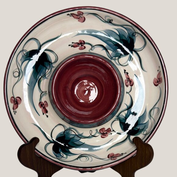 Vintage Gayle Pittman Chip & Dip Serving Platter - Picture 4 of 6